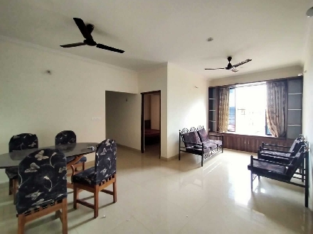 2BHK in porvorim Fully Furnished except for TV AC in both rooms Sofa Dining Washing Machine etc on 3rd Floor
