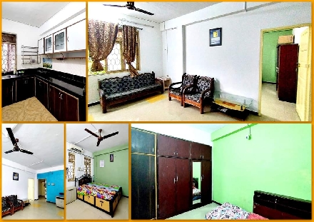 2Bhk semifurnished flat for rent