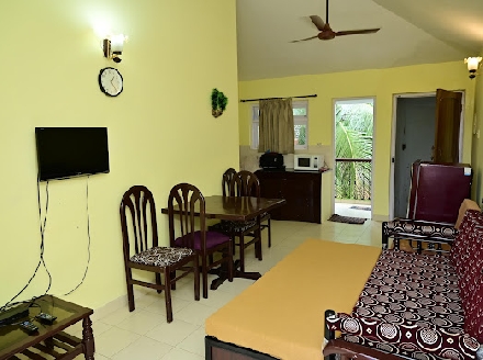 Benaulim - 1 BHK Apartment with SwimmingPool in 3 Star Hotel available onMonthly Basis. Place Benaulim Beach